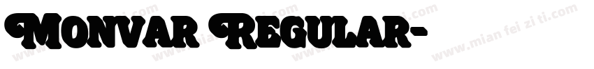 Monvar Regular字体转换
